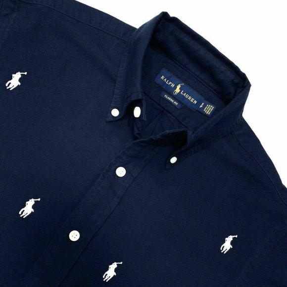 Polo Ralph Lauren Logo Horse Button Down Shirt - Picture 4 of 6